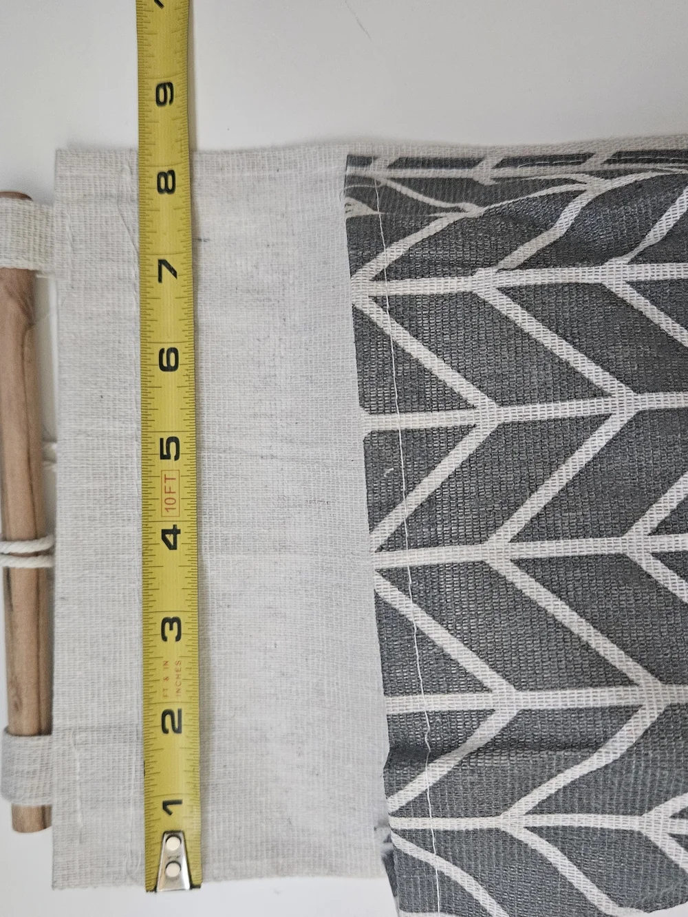 Hanging Wall Organizer with Gray Chevron Pockets